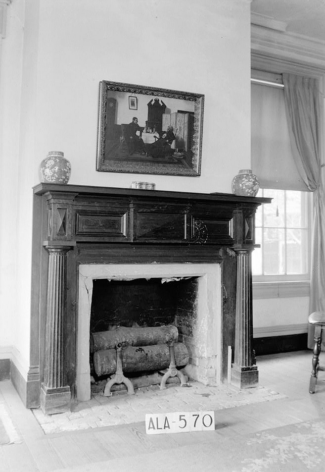 Elmoreland - The Strong House, Glenville Alabama 1935 MANTEL IN S.E. ROOM, PARLOR
