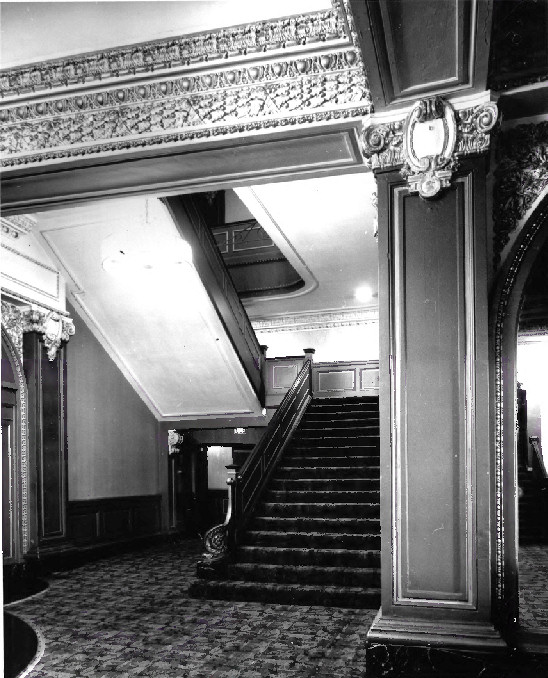Spreckels Theater Building, San Diego California Interior - Lobby Stairway