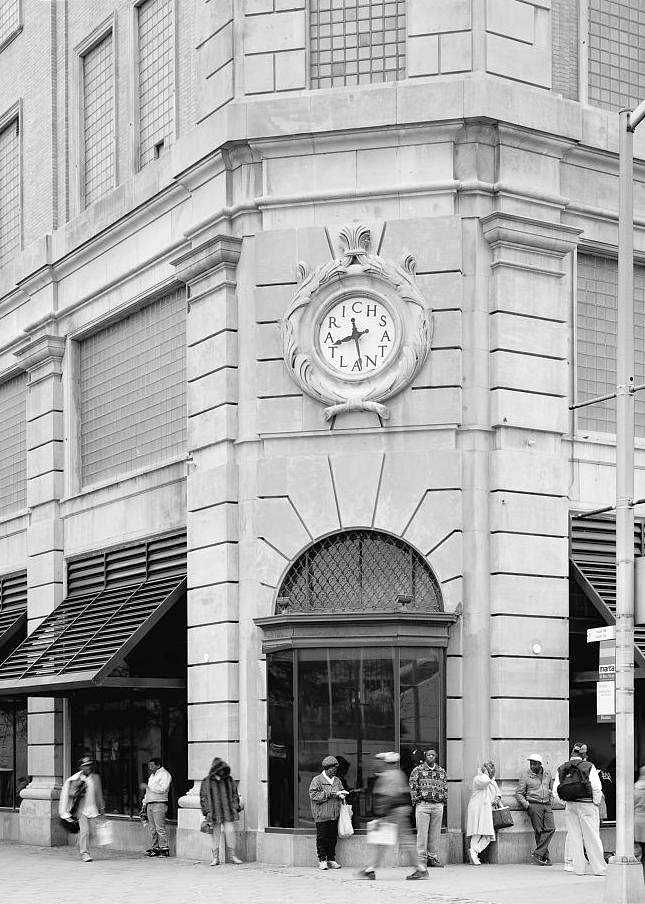 Rich's Downtown Department Store, Atlanta Georgia 1994  View of northeast corner of 1924 store, from northeast looking southwest.