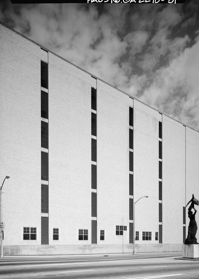 Rich's Downtown Department Store, Atlanta Georgia 1994  View of south side of 1958 service building, from southwest looking northeast.