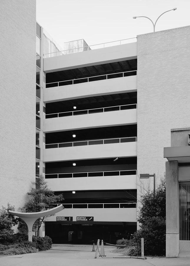 Rich's Downtown Department Store, Atlanta Georgia 1994 View of east entrance to parking deck, from east on Forsyth Street looking south.