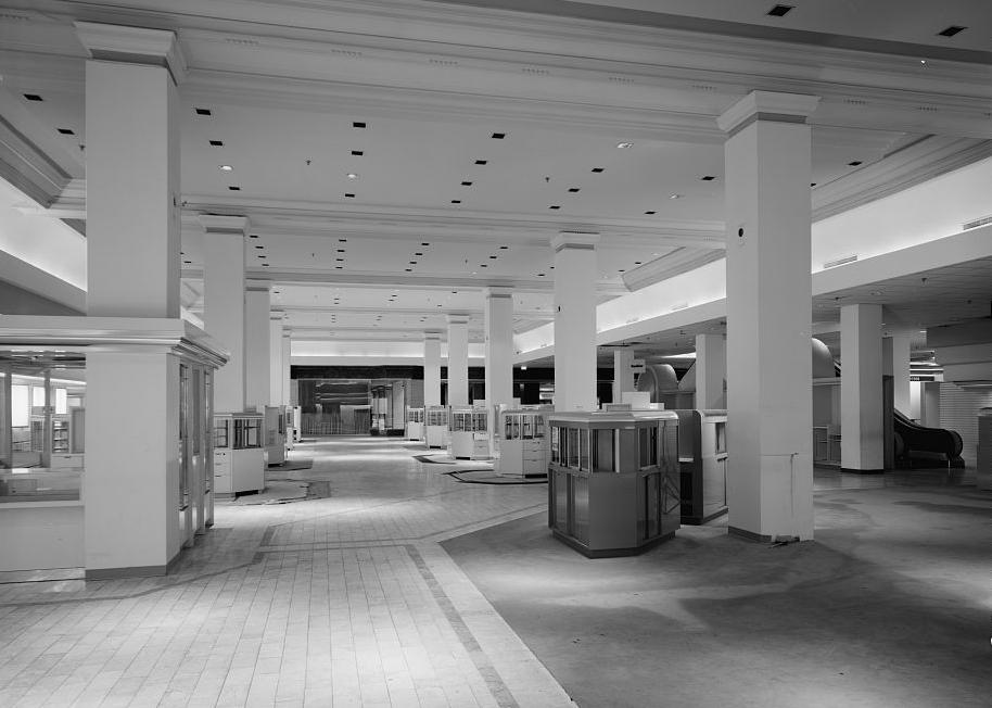 Rich's Downtown Department Store, Atlanta Georgia 1994  Interior view of street floor, store for fashions in 1924 store.