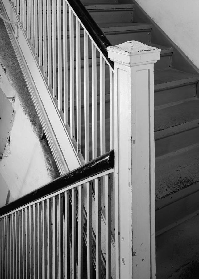 Rich's Downtown Department Store, Atlanta Georgia 1994  Interior view of railing detail, 5th floor stairwell in 1924 store.