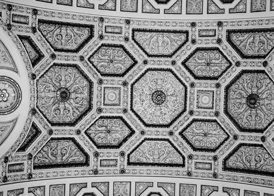 Granada Theatre, Chicago Illinois 1989 SECTION OF MAIN LOBBY CEILING.