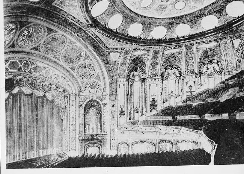 Granada Theatre, Chicago Illinois 1933 INSIDE THEATER PROPER. FROM WEST END OF BALCONY, LOOKING EAST, NORTHEAST 