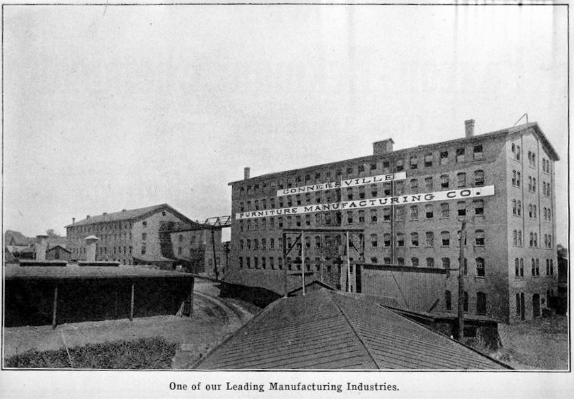 Connersville Furniture Factory, Connersville Indiana 1911 VIEW OF FACTORY