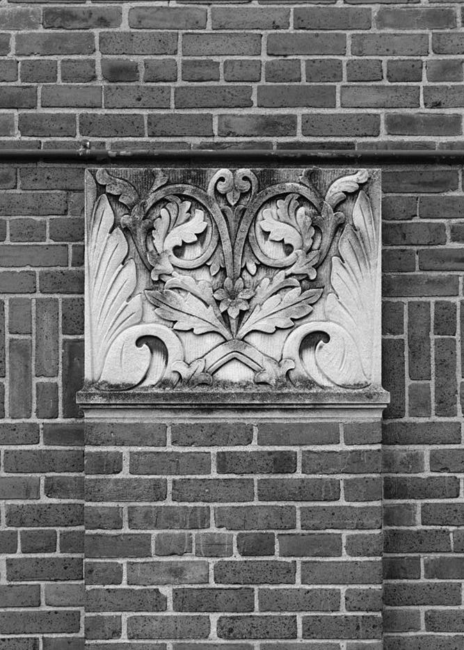 James Russell Lowell Elementary School, Louisville Kentucky 1992 DECORATIVE CAPITAL ON REAR OF 1931 SECTION, TAKEN FROM THE EAST.