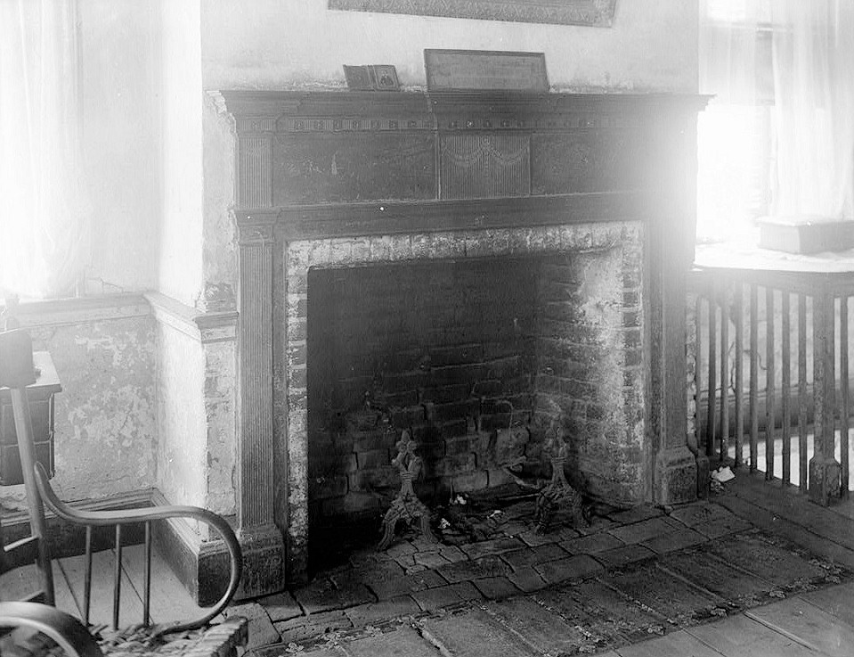 Live Oak Plantation House Weyanoke Louisiana September, 1934 DETAIL, FIREPLACE IN SOUTHWEST CORNER ROOM, SECOND FLOOR, FRONT