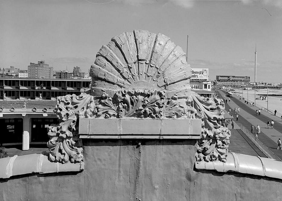 Blenheim Hotel, Atlantic City New Jersey REAR SIDE OF THE TERRA COTTA ORNAMENT ON THE EAST ELEVATION OF THE SOLARIUM