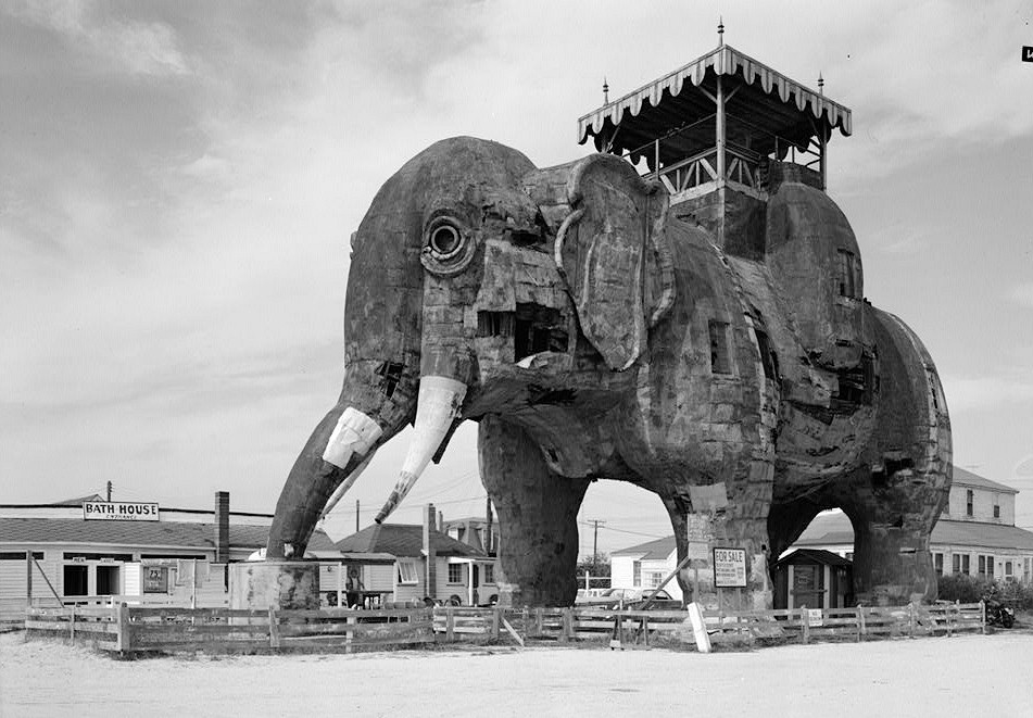 Margate Elephant - Lucy, Margate City New Jersey 1969 North elevation