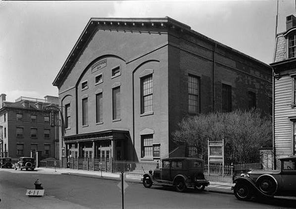 Plymouth Church, Brooklyn New York 1934, VIEW FROM SOUTHEAST.