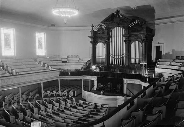 Plymouth Church, Brooklyn New York 1934, INTERIOR (LOOKING NORTH).