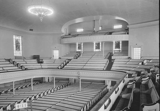 Plymouth Church, Brooklyn New York 1934, INTERIOR (LOOKING SOUTH).