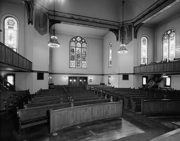 First Universalist Church, Rochester New York 1966, FIRST FLOOR, AUDITORIUM TOWARD WEST