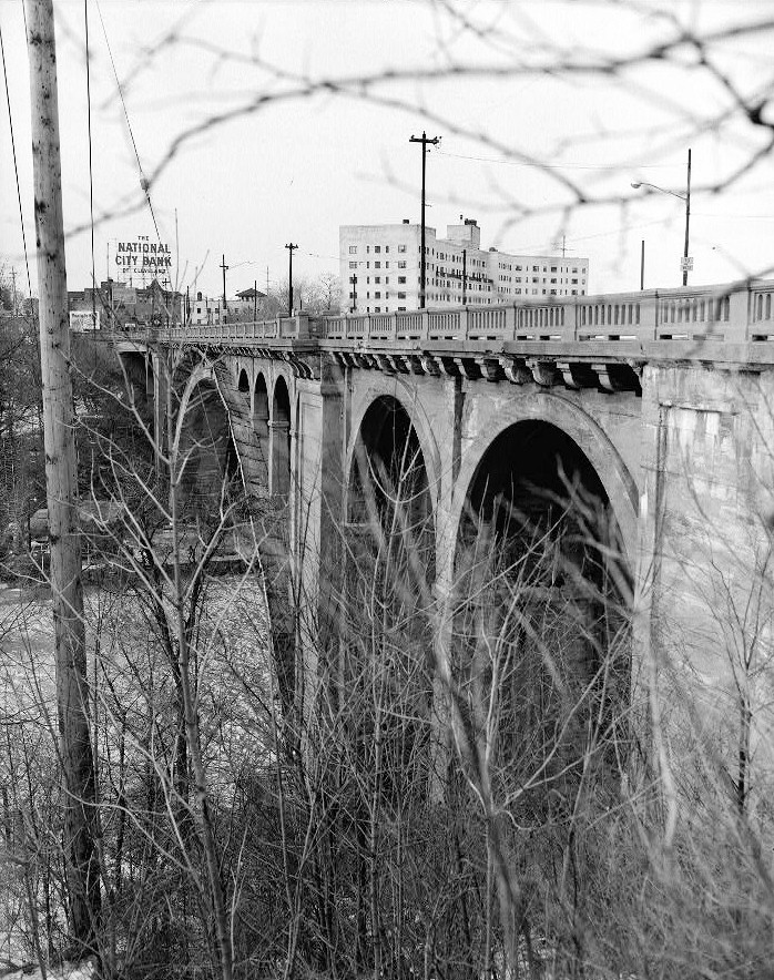 Rocky River Bridge, Rocky River Ohio SOUTH ELEVATION, LOOKING WEST 1976