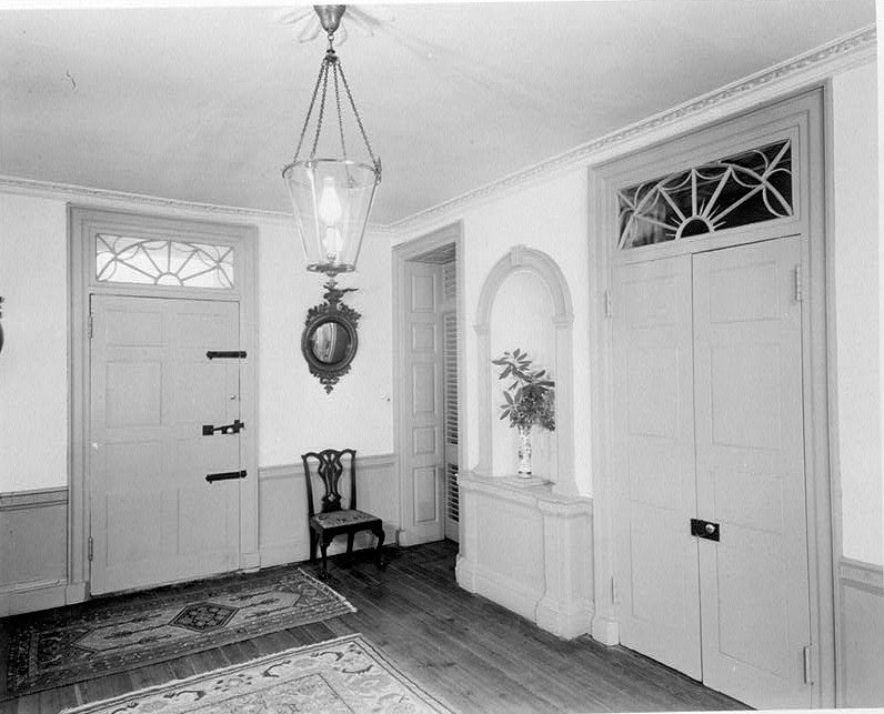 Strawberry Mansion, Philadelphia Pennsylvania Photocopy of 1963 photograph showing central hall