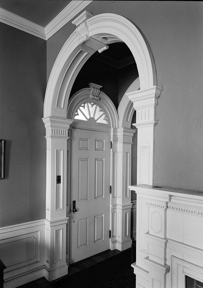 George Ege Mansion, Robesonia Pennsylvania September, 1958 INTERIOR, DOOR AT WEST END