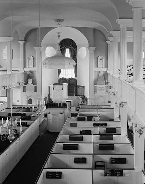 Trinity Church, Newport Rhode Island 1970 VIEW OF INTERIOR FROM SOUTHWEST AT GALLERY LEVEL