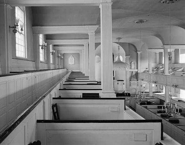 Trinity Church, Newport Rhode Island 1970 VIEW OF INTERIOR FROM NORTHWEST AT GALLERY LEVEL
