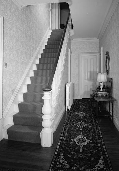 Daniel T. Swinburne House, Newport Rhode Island 1969 VIEW OF STAIRHALL FROM SOUTH