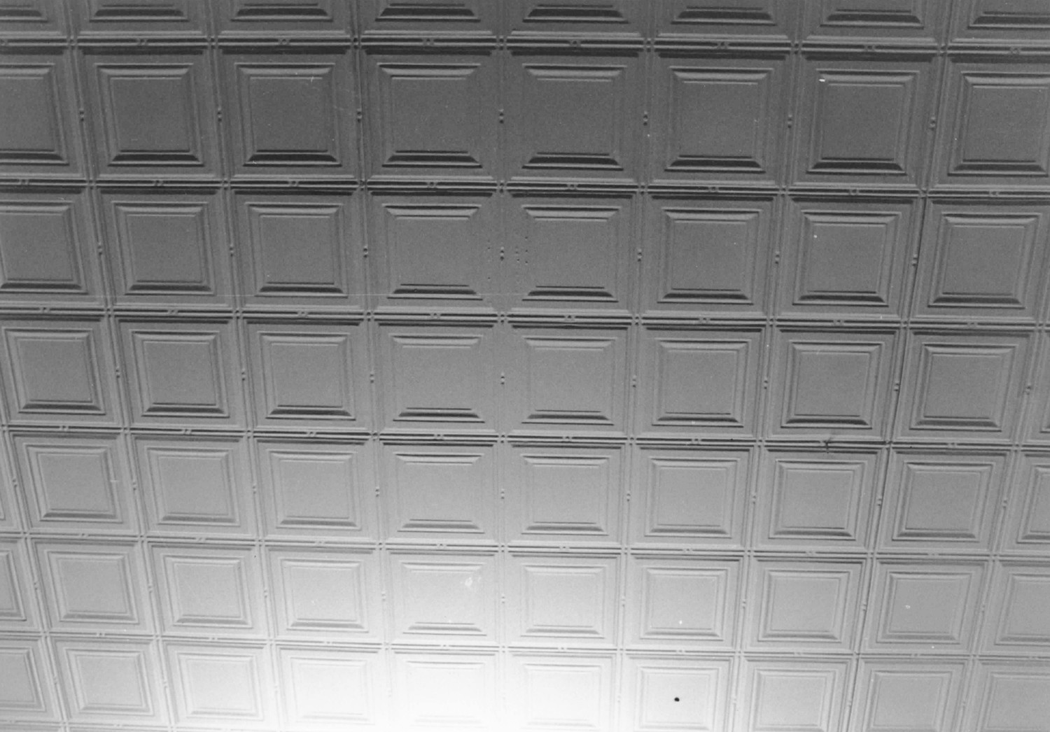 Belk-Hudsons Department Store - Fowlers Store, Huntsville Alabama Stamped metal ceiling at main floor of east building looking north (1995)