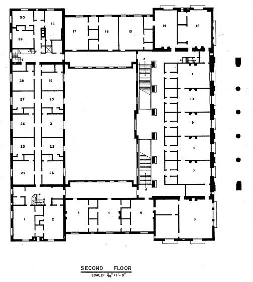 Henry Flagler Mansion - Whitehall, Palm Beach Florida Second Floor Plan