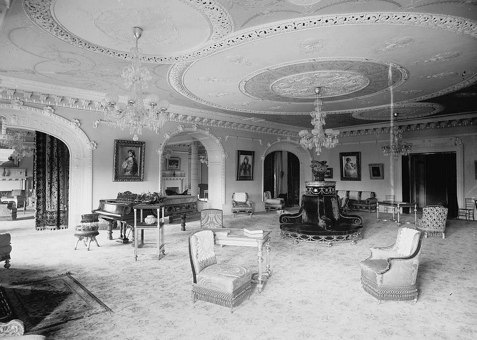 Hotel Ponce de Leon, St Augustine Florida 1890s Parlors of the Ponce de Leon