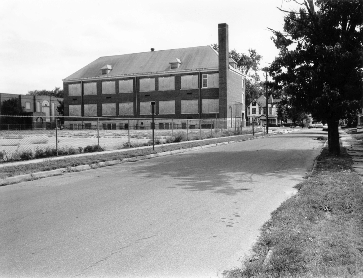 McKinley School - North Side School, Columbus Indiana Looking Southeast (1987)