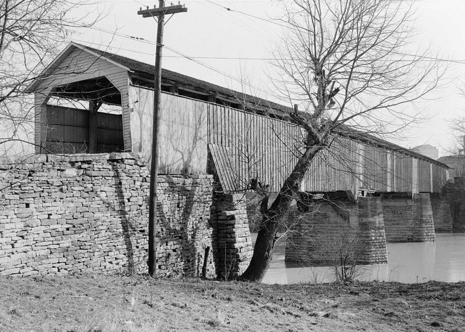 Covered Bridge, Cynthiana Kentucky 1934 GENERAL VIEW (SOUTH) (LOOKING NORTH)