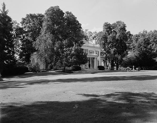 MANSION HOUSE, EAST FRONT, LOOKING NORTHWEST ACROSS GROUNDS 
