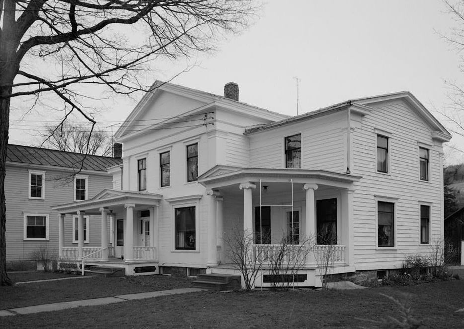 Col. John Kingman House, Cincinnatus New York WEST FRONT AND SOUTH SIDE 