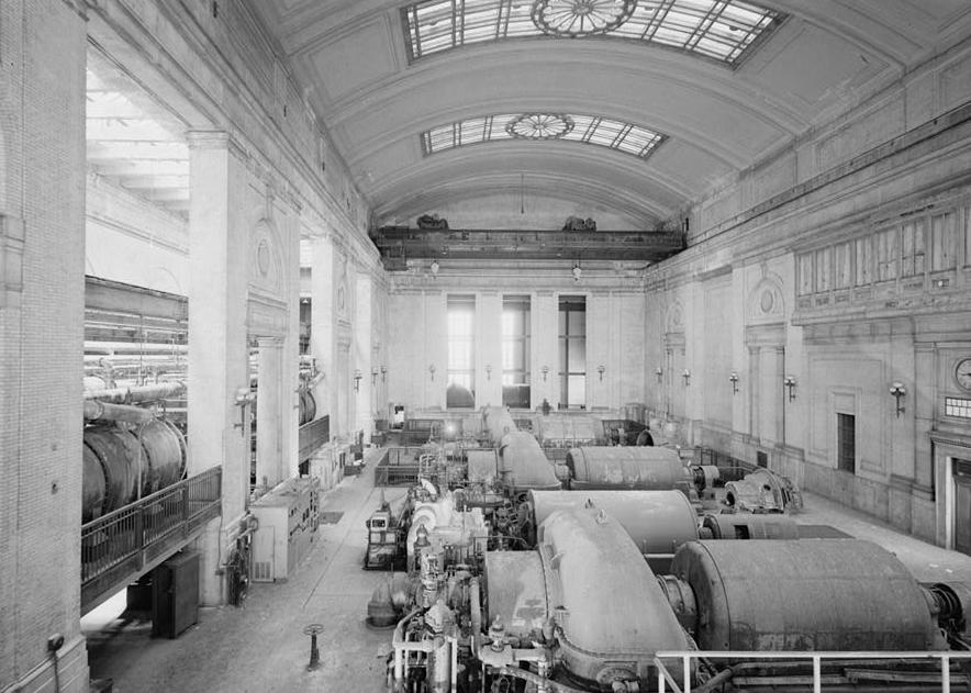 1997 TURBINE HALL, VIEW EAST TO WEST (NOTE: DUPLICATE OF HAER No. PA-505-63, EXCEPT HORIZONTAL)